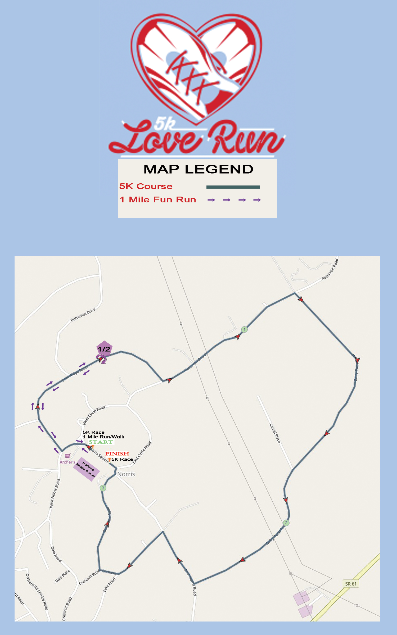 LOVE RUN 5K Child Advocacy Center of Anderson County